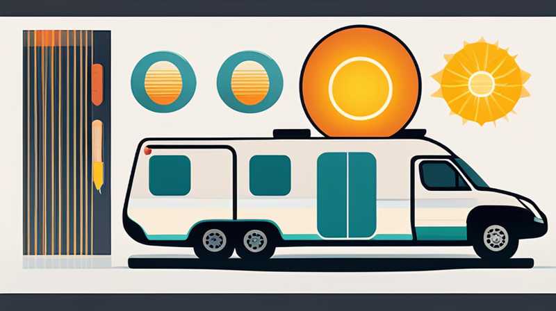 How often should a RV be bathed with solar energy?