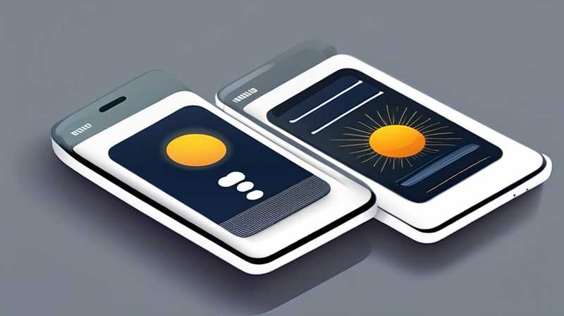 How to connect a mobile phone to a solar monitor