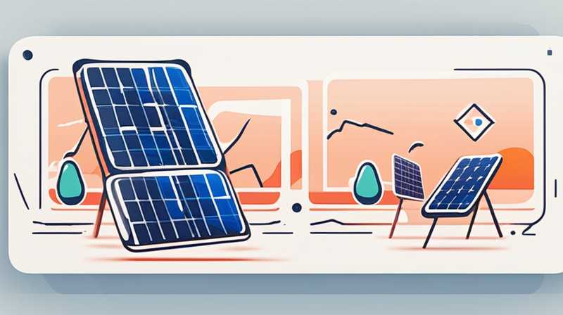 What should I do if the small solar panel is broken?