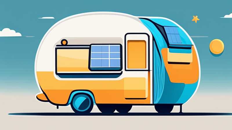 How much does a solar powered blue caravan cost?