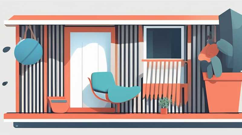 How to place the solar bucket on the balcony