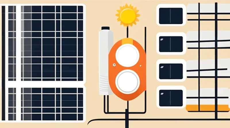 How to connect solar panels to light wires