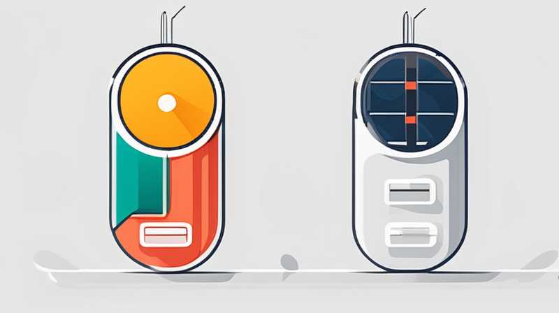 What wires should be connected to charge solar cells?