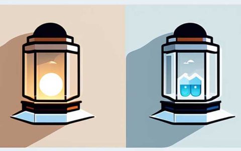 What is the solar light used for ice lanterns called?