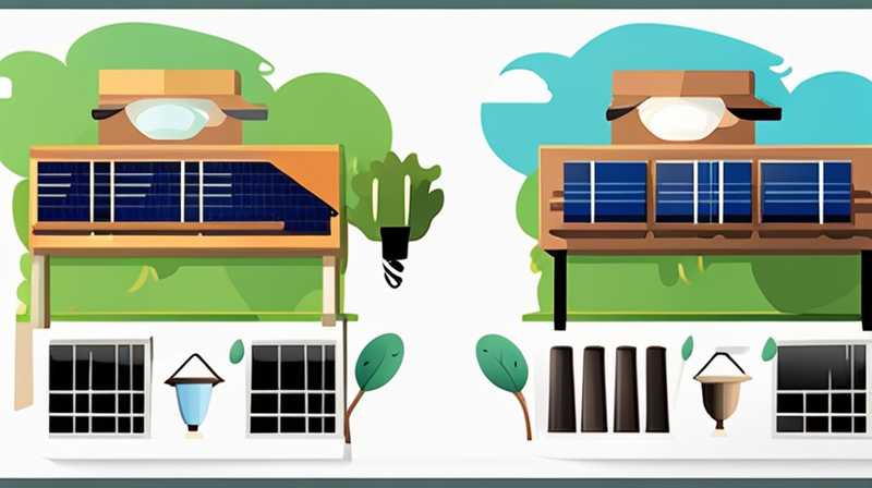 How to install split solar lights in the garden