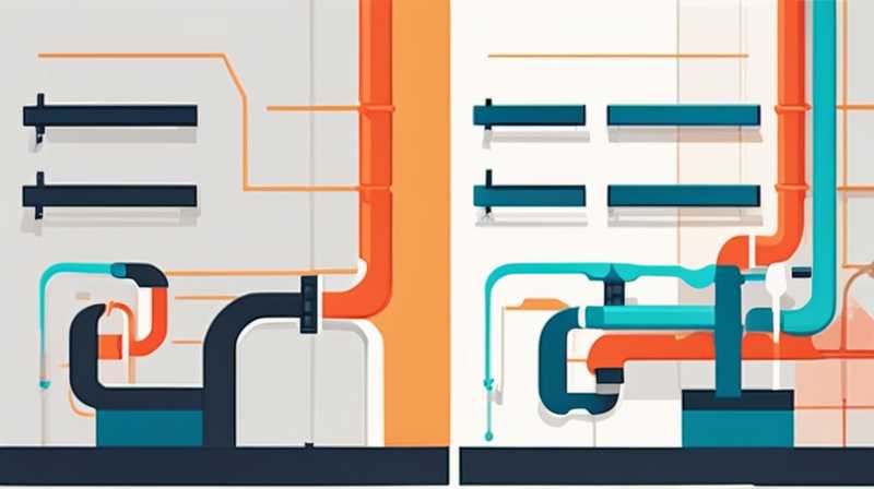 How to pass solar pipes through the wall