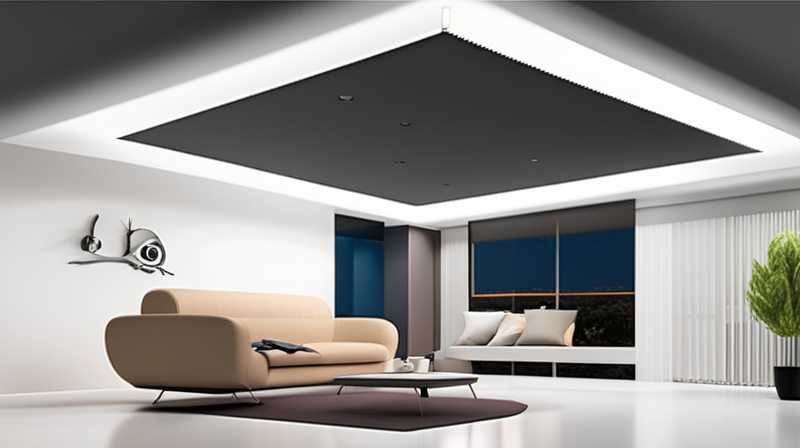 How to install solar ceiling lights indoors