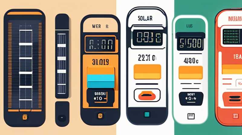 How to read solar display meter