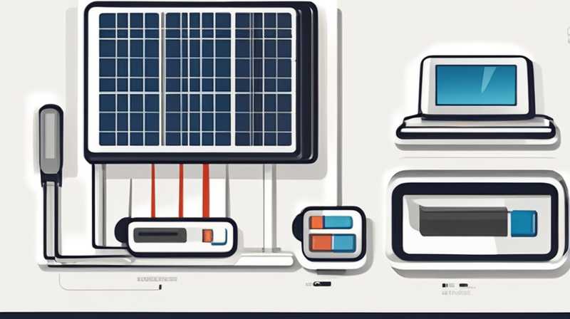 How to install the USB interface on the solar panel