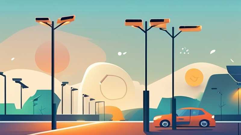 What does the digital display of solar street lights mean?