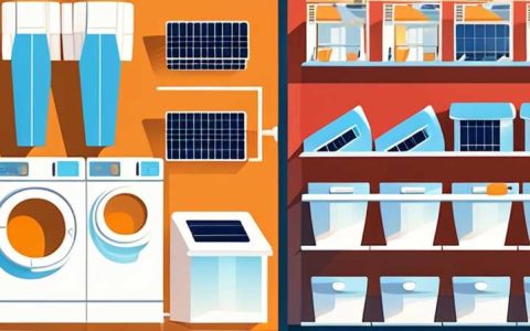 How to use solar energy in laundry plants