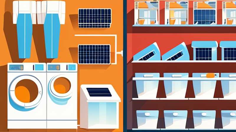 How to use solar energy in laundry plants