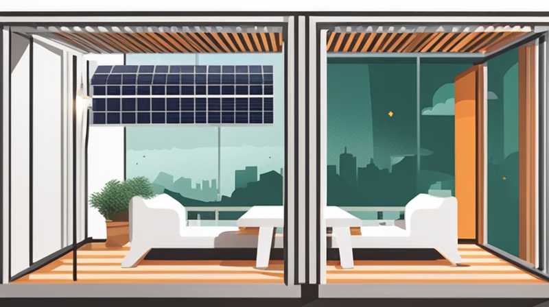 How to transform the solar energy of open-air balcony