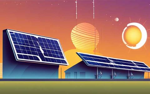 How do solar power stations generate electricity at night?