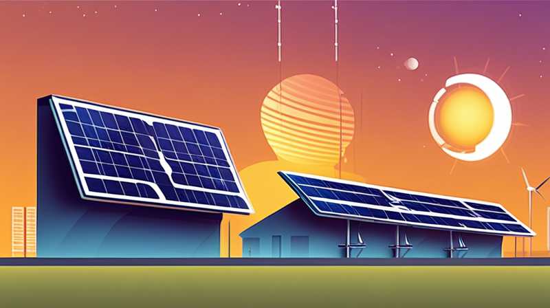 How do solar power stations generate electricity at night?