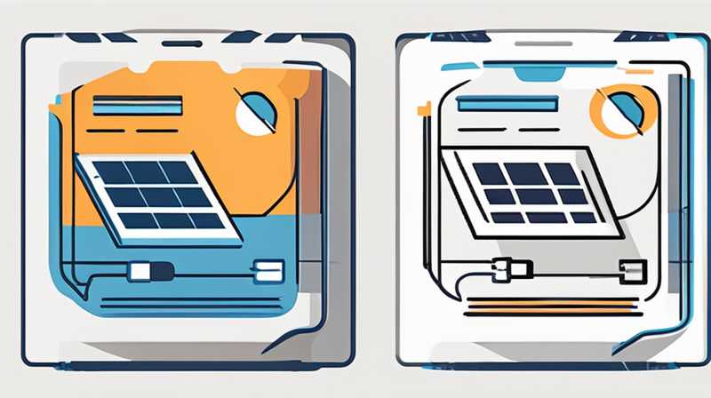 How to open the solar panel wiring cover