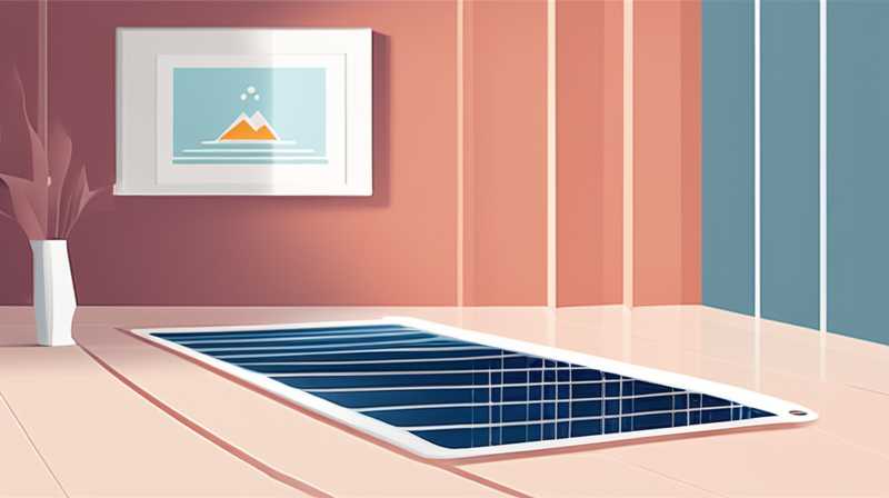 What is solar floor heating system?