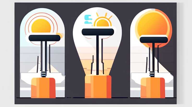 How to set up a signal light with a solar lamp