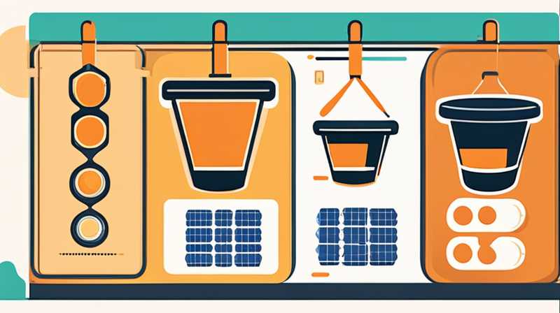 How to hang the solar bucket