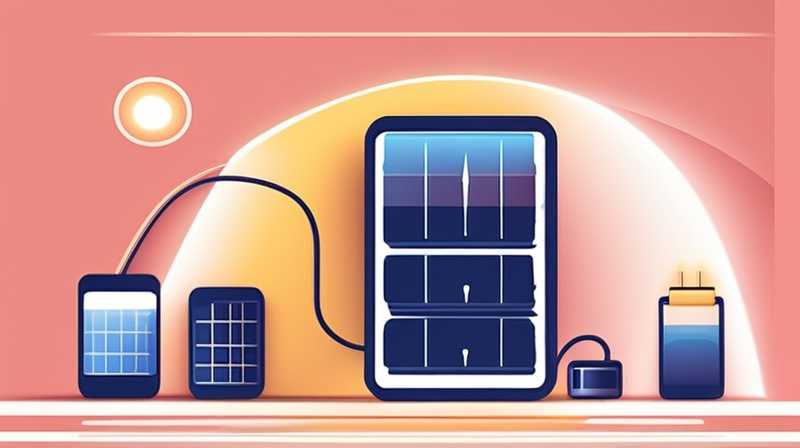 How to charge the main battery with solar energy