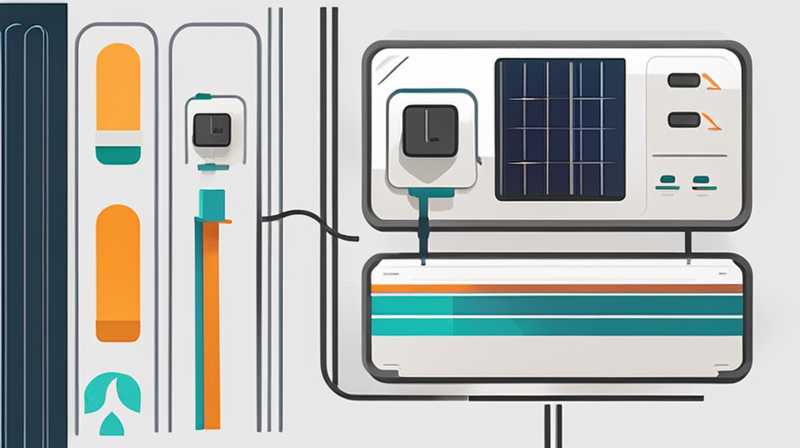 How to connect the solar inverter box line