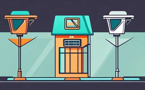 Which direction does the solar street light face?