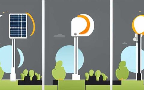 What is a solar street light pole like?