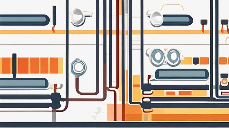 How to connect floor heating pipes to solar energy