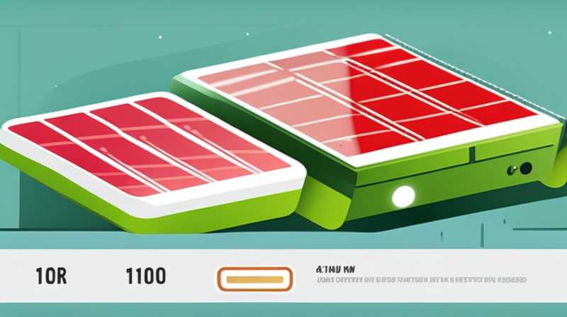 How many batteries are needed for a 10W solar panel