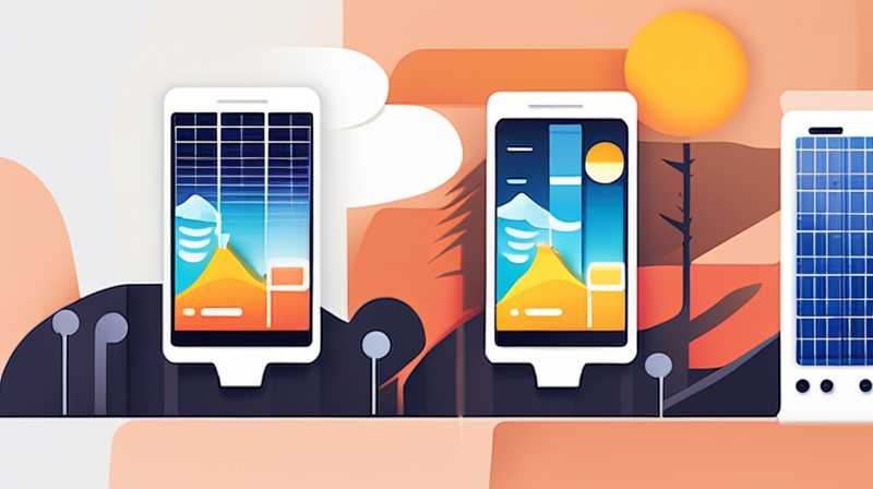 How to remotely monitor outdoor solar energy using a mobile phone