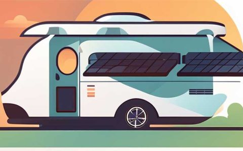 How many watts of solar energy is on the roof of a motorhome