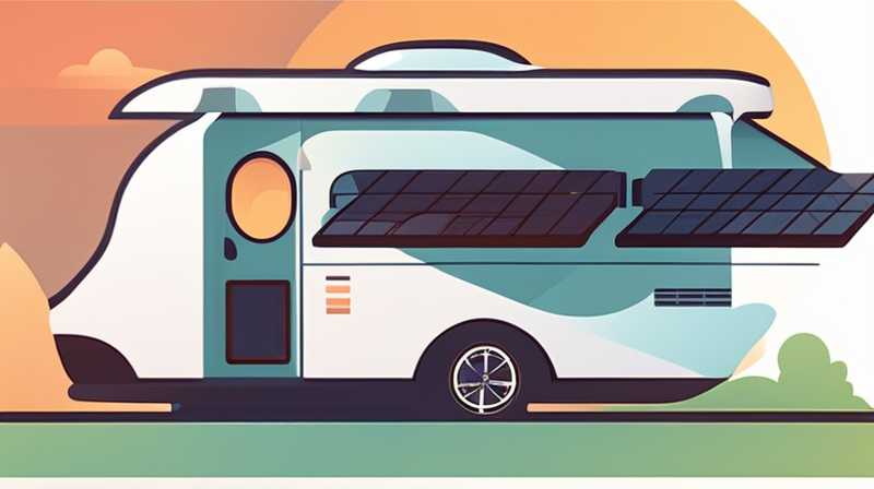 How many watts of solar energy is on the roof of a motorhome