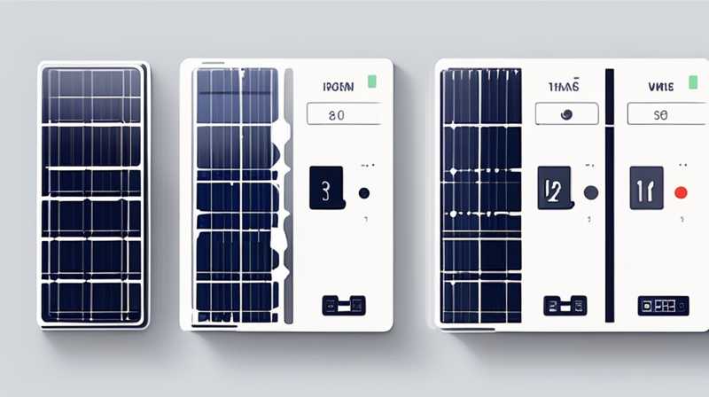 How many volts are two solar panels?