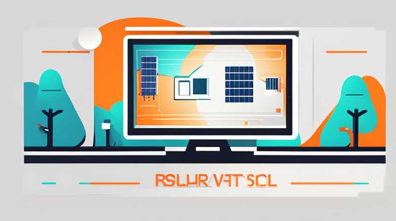 How to connect two TVs to solar panels