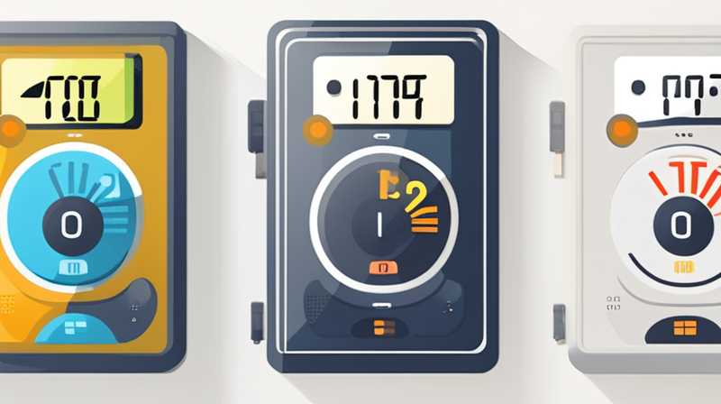 Which one is the battery in a solar powered meter?