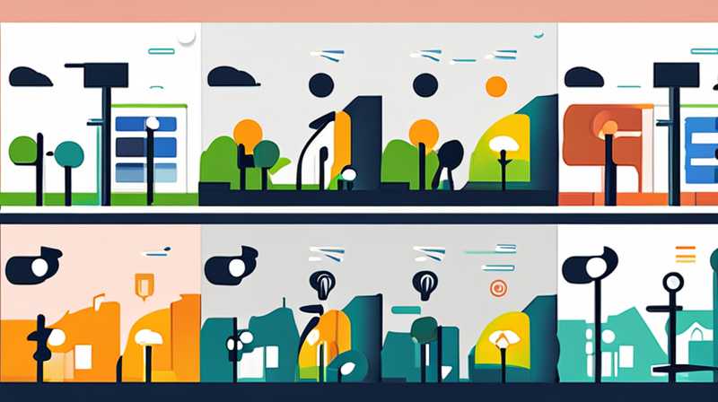 Which cities have solar street lights?