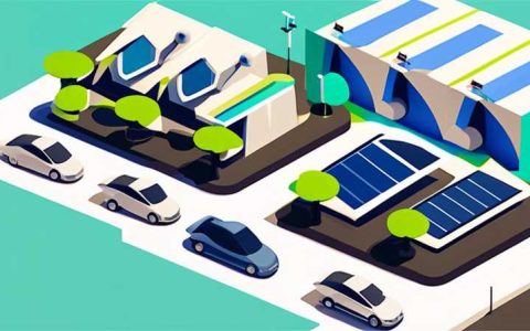How long does it take to charge solar power in an open-air parking lot?