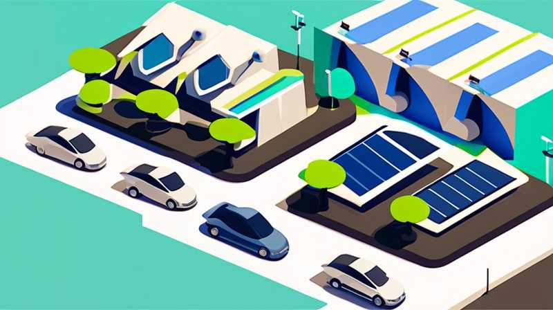 How long does it take to charge solar power in an open-air parking lot?