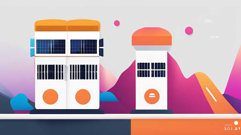 What is the big barrel next to the solar energy?