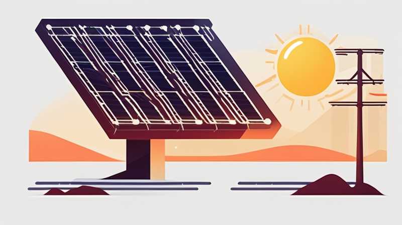 Does solar energy need to be connected to power lines? Why?