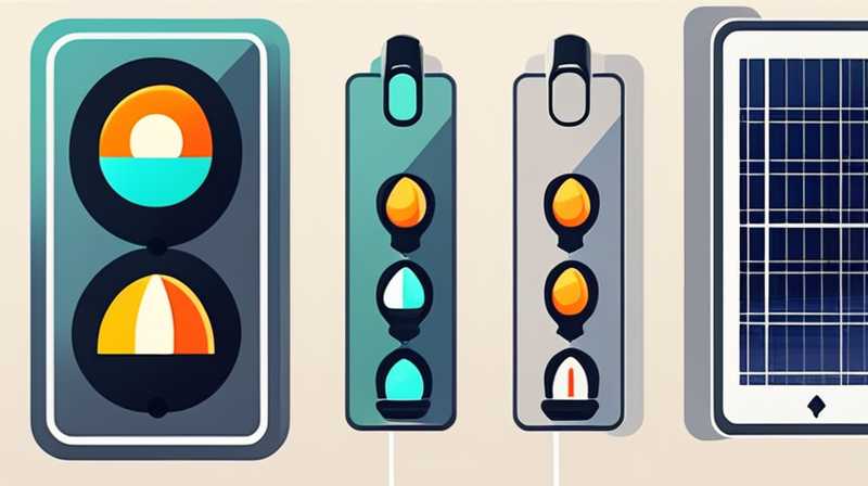 How to charge solar traffic lights