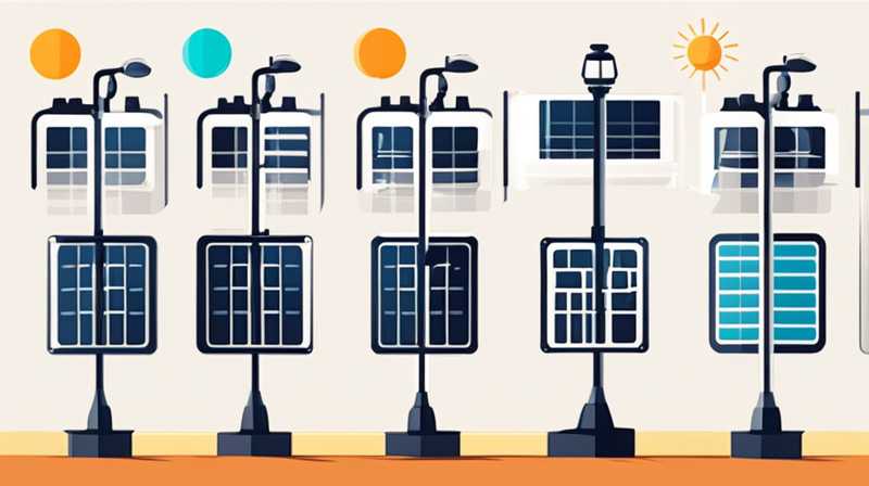 How many watts are solar street lights?