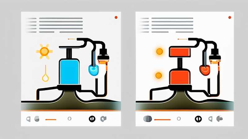 How to use the two valves of solar energy