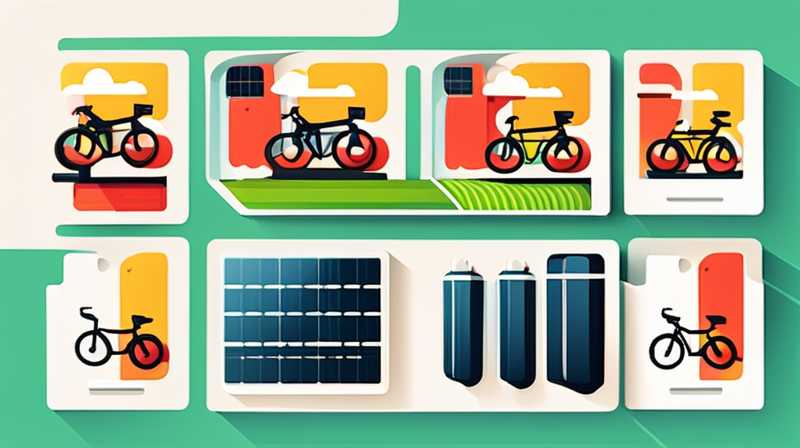 How many volts are the solar panels on a bicycle?