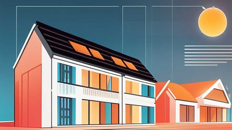 How to turn on the solar heating in a building