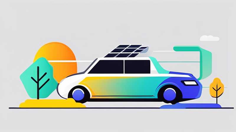 How to charge a car with solar panels