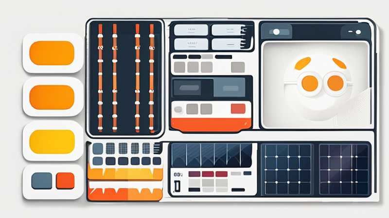 Where are the solar cells located?