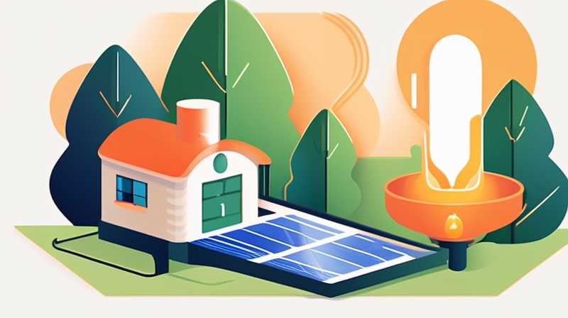 How to use natural gas to turn on solar lights