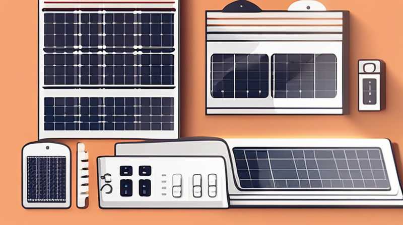 How to equip solar panels with lights