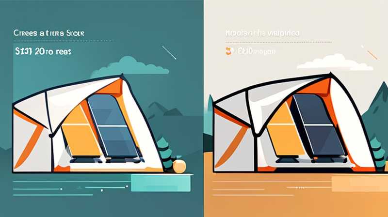 How much does a solar tent cost